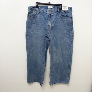 Abercrombie & Fitch Low Rise Ultra Loose Jeans Size 33 Plus Baggy